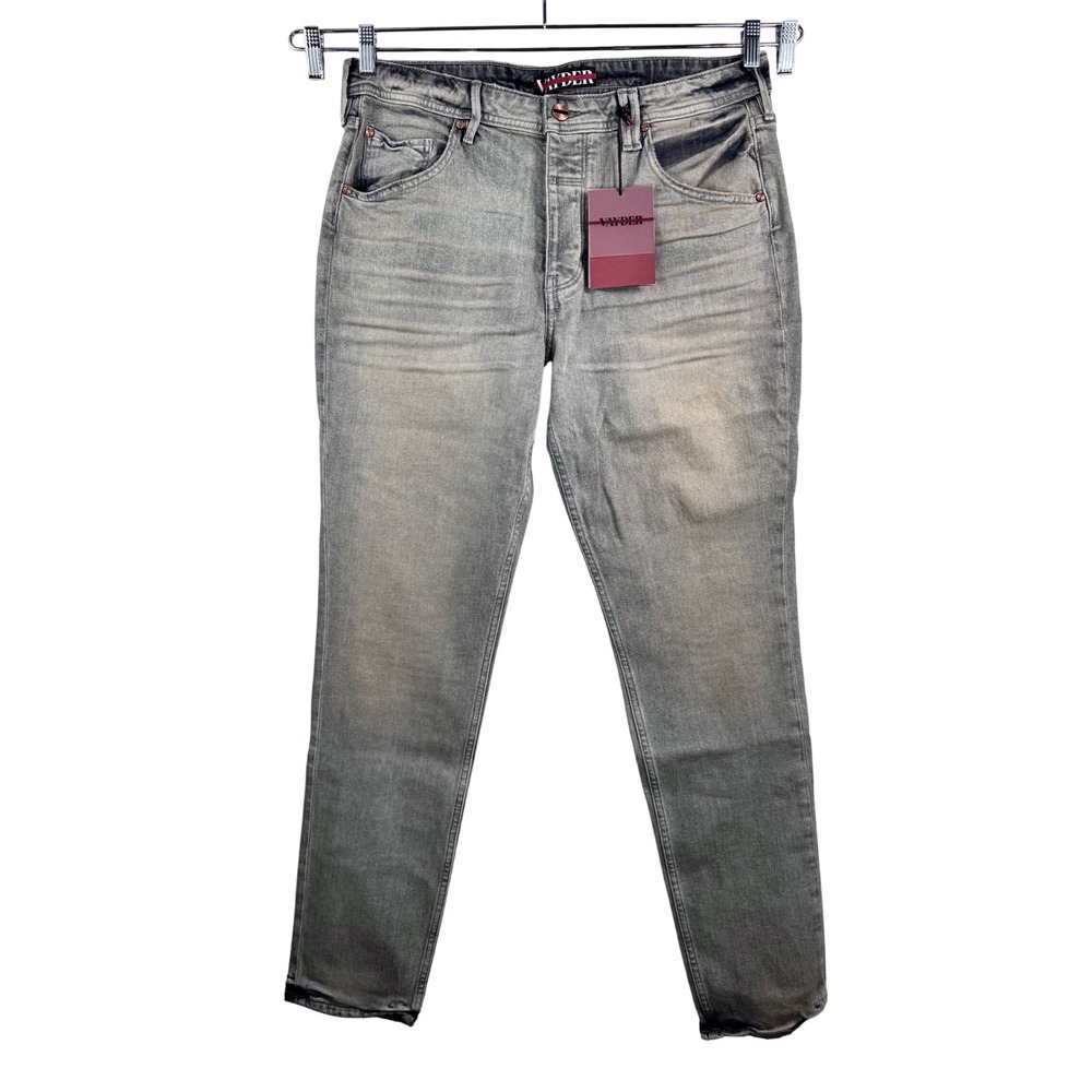 VAYDER Tapered fit‎ Jeans distressed color powers stretchy street punk Y2K sz 34